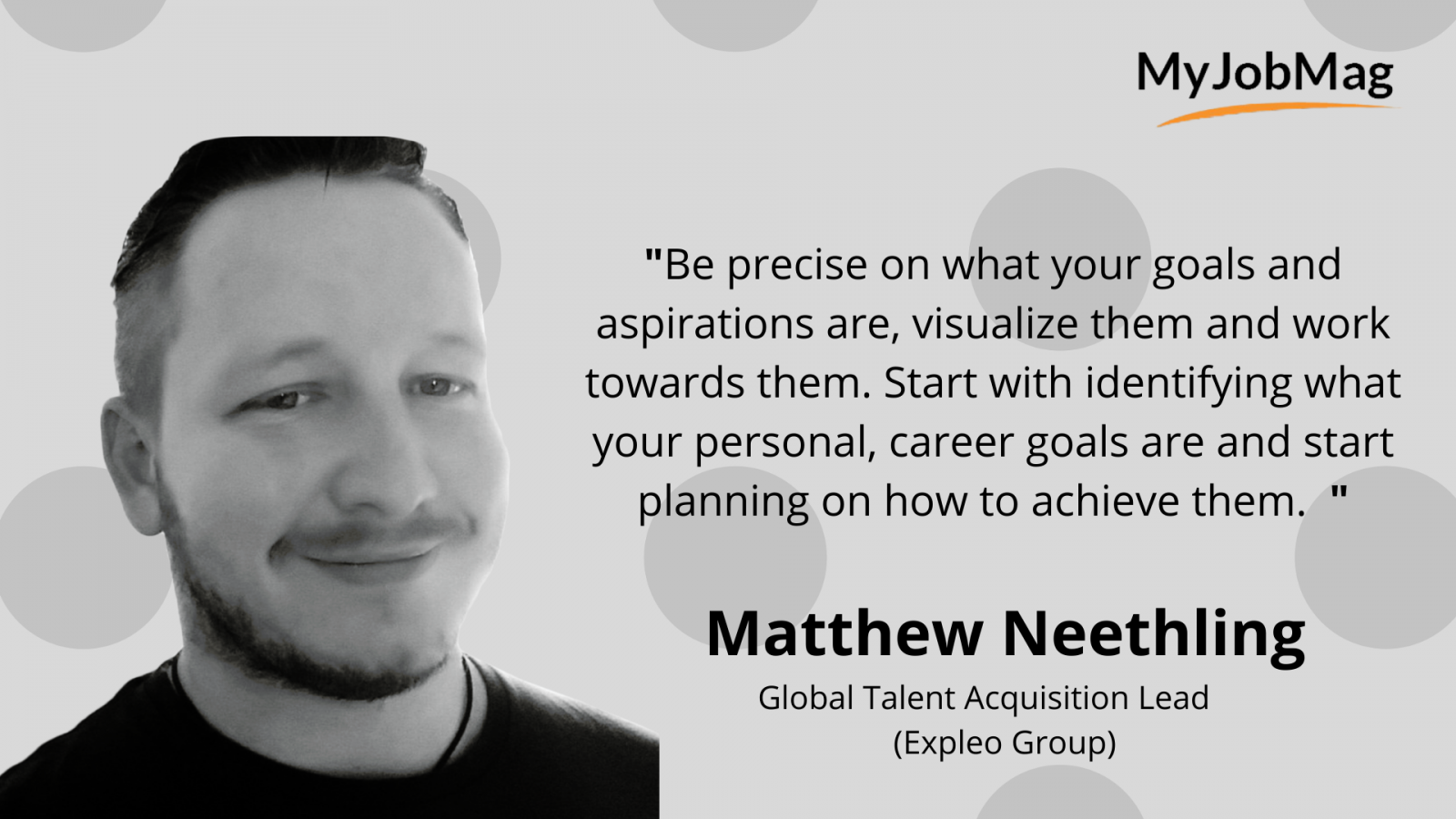 Matthew Neethling career advice