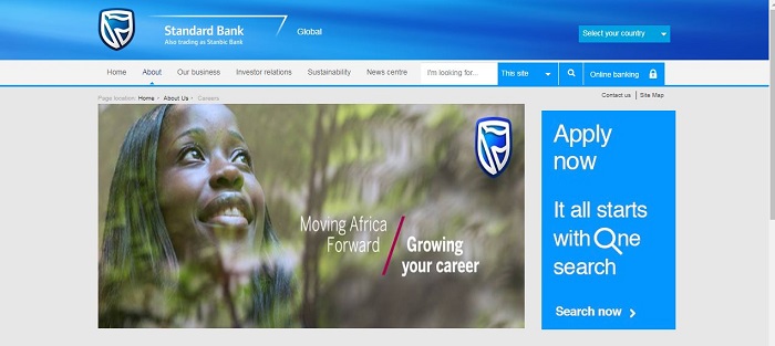 Standard Bank Career Page