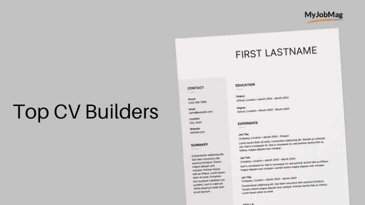 Best CV Builders | MyJobMag