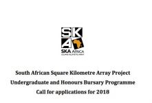 National Certificate Engineering Bursary Programme For South Africans – South Africa, 2017