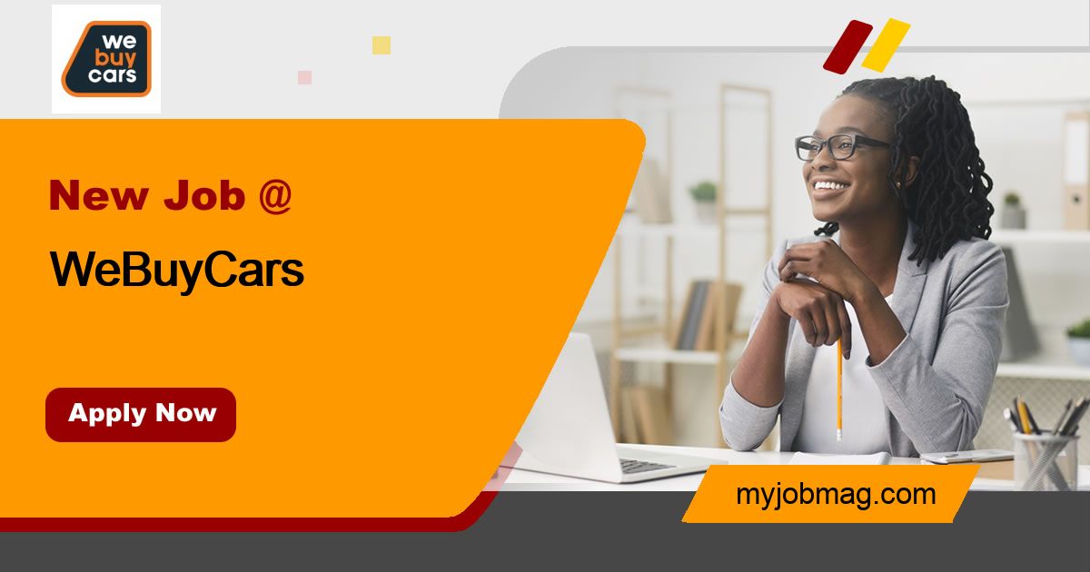 Finance and Insurance Specialist at WeBuyCars October, 2026 | MyJobMag