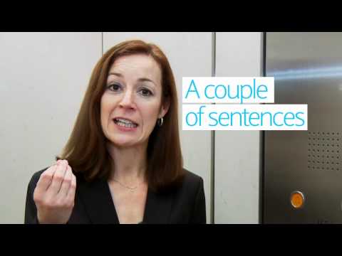 Make your Pitch Perfect: The Elevator Pitch